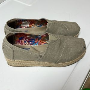 Slip on shoes in canvas fabric